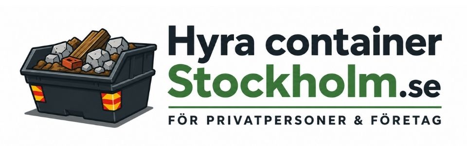Logotyp för Hyra Container Stockholm med containerikon